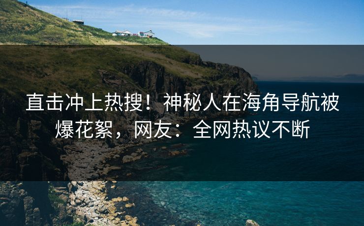 直击冲上热搜！神秘人在海角导航被爆花絮，网友：全网热议不断